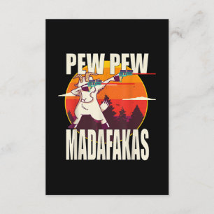 Pew Pew Madafakas Pew Pew Madafakas Goat Enclosure Card