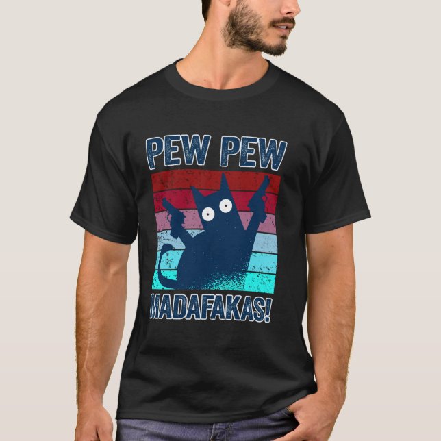 Pew Pew Madafakas Shirt Pew Pew Cat Pyjamas Summer (Front)