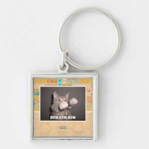 Pew pew pew key ring