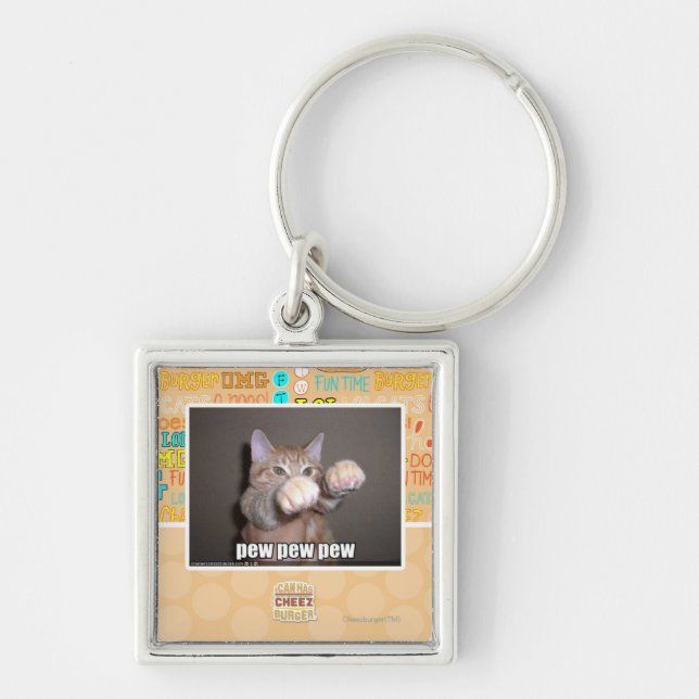 Pew pew pew key ring (Front)