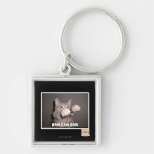 Pew pew pew key ring