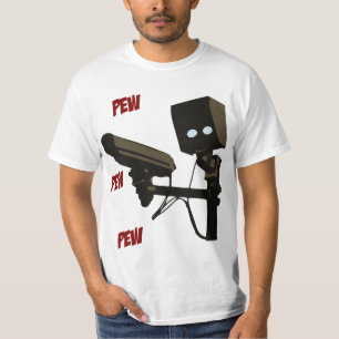 Pew Pew Pew Laser Radar Gun Robot T-Shirt