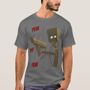 Pew Pew Pew Laser Radar Gun Robot T-Shirt