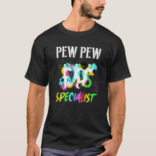 Pew Pew Specialist Paint Gun Fire Speedball Player T-Shirt
