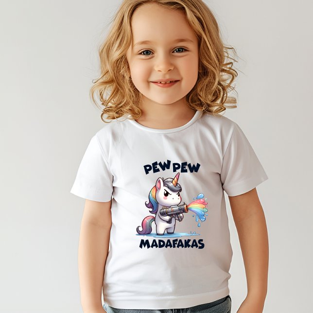 Pew Pew Unicorn Toddler Shirt (Creator Uploaded)