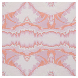 Pewal Pink Whimsical Intricate Pattern Multi Colou Fabric