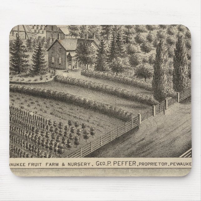 Pewaukee Fruit Farm & Nursery Mouse Pad (Front)
