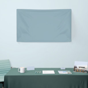 Pewter Blue Solid Color Banner