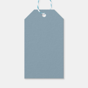 Pewter Blue Solid Color Gift Tags