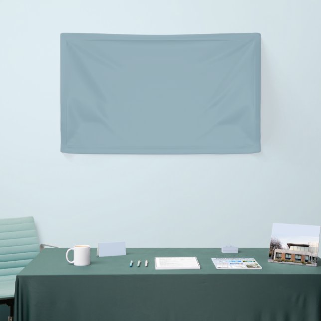 Pewter Blue Solid Colour Banner (Tradeshow)