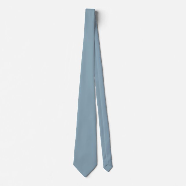 Pewter Blue Solid Colour Tie (Front)