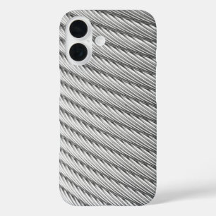 Pewter Braided Cable iPhone 16 Case