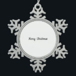 Pewter Snowflake Christmas Ornament<br><div class="desc">Pewter Christmas Snowflake Christmas Ornament</div>