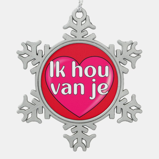 Pewter Snowflake Ornament (Front)