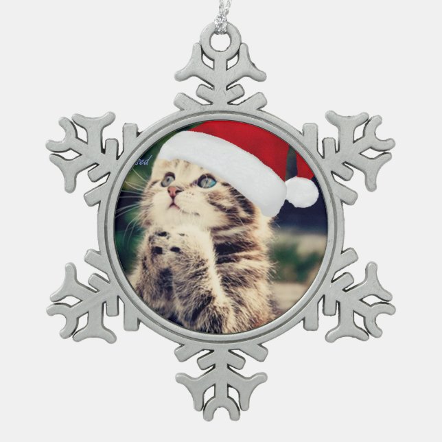 Pewter Snowflake Ornament (Front)