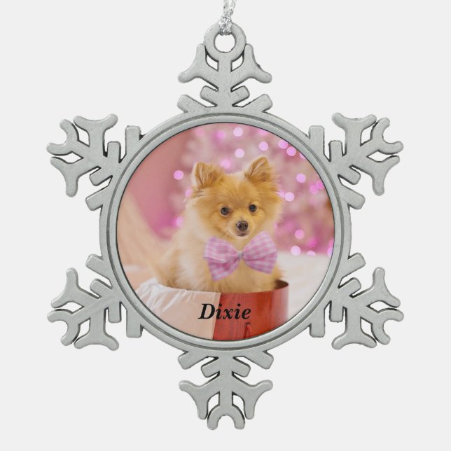 Pewter Snowflake Ornament (Front)