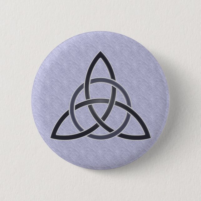 Pewter Trinity Knot Button (Front)