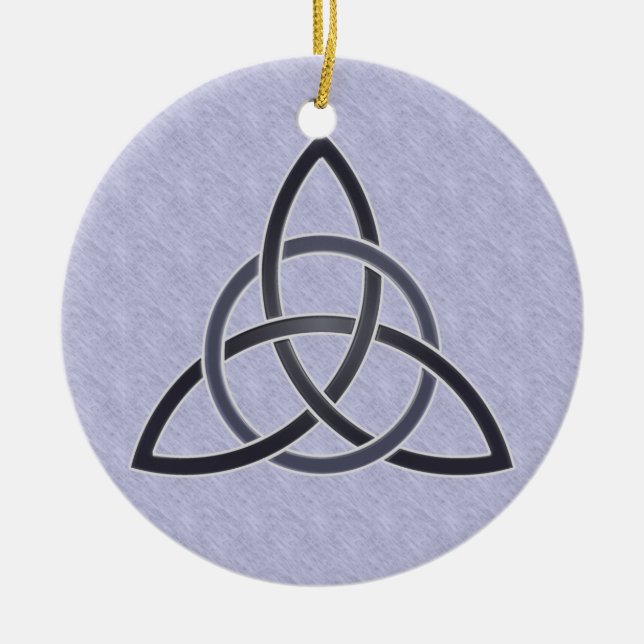 Pewter Trinity Knot Ornament (Front)