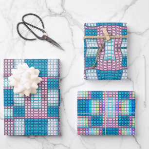 Peyote Stitch Mosaic Beading Tile Seamless Pattern Wrapping Paper Sheet
