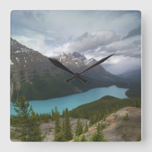 Peyto Lake, Alberta Canada Square Wall Clock