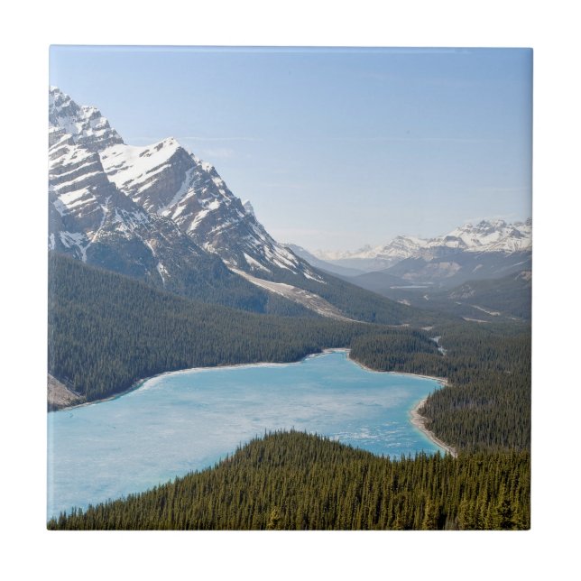 Peyto Lake - Banff National Park, Alberta, Canada Ceramic Tile (Front)