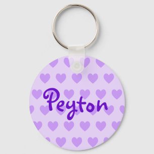 Peyton in Purple Key Ring