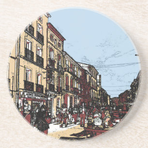 Pezenas France Antique Market Coaster