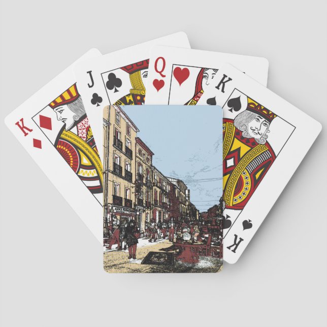 Pezenas France Antique Market Playing Cards (Back)