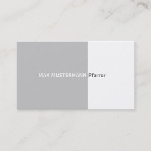 Pfarrer Priester Pastor Visitenkarte Business Card