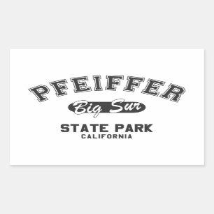 Pfeiffer Big Sur State Park, California Rectangular Sticker