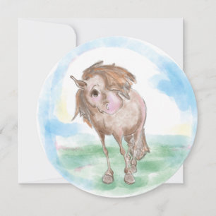 Pferde Karte für Pferde-und Ponyliebhaber Holiday Card
