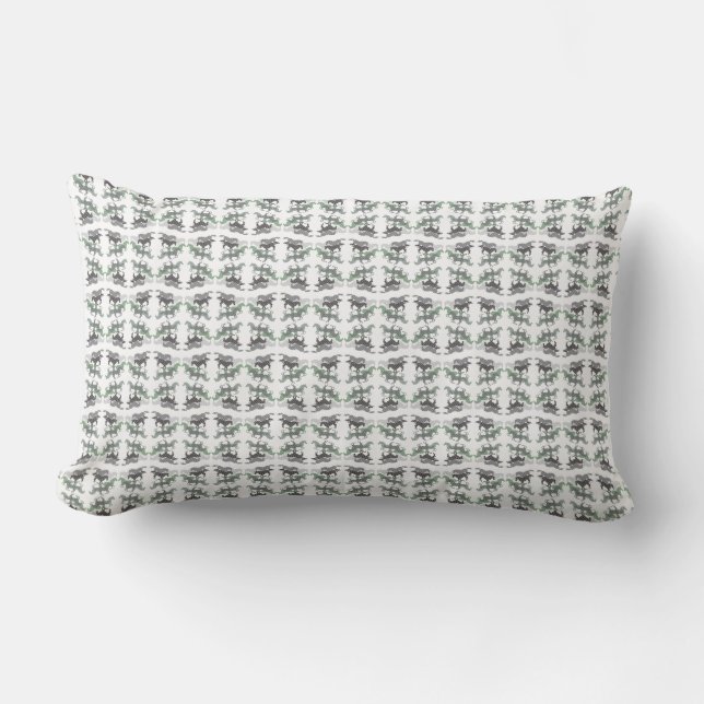Pferde Muster liniert Lumbar Cushion (Front)