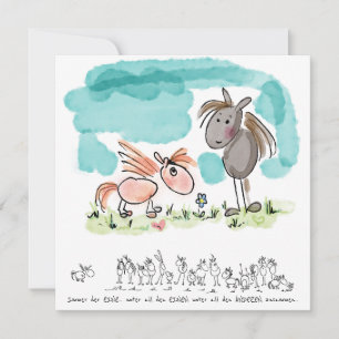 Pferdekarte – Grusskarte für Pferdeliebhaber Feier Holiday Card
