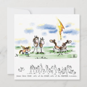 Pferdekarte – Grusskarte für Pferdeliebhaber Holiday Card