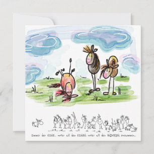 Pferdekarte, lustige Karte für Pferdeliebhaber Holiday Card