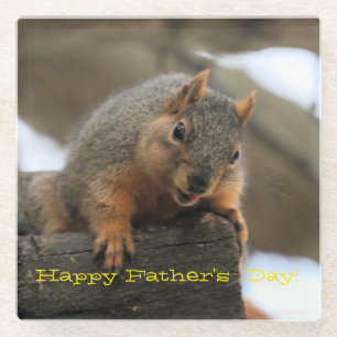 Pfft Happy Father's day Glass Coaster