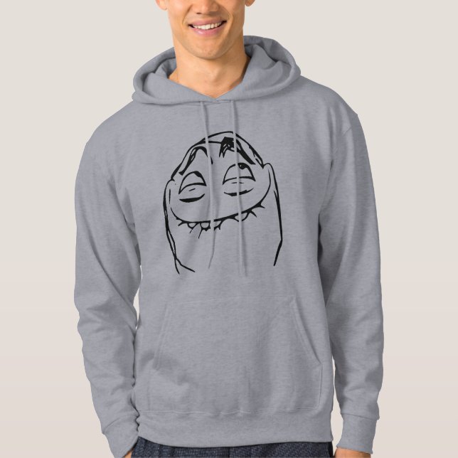 PFFTCH Laughing Rage Face Comic Meme Hoodie (Front)
