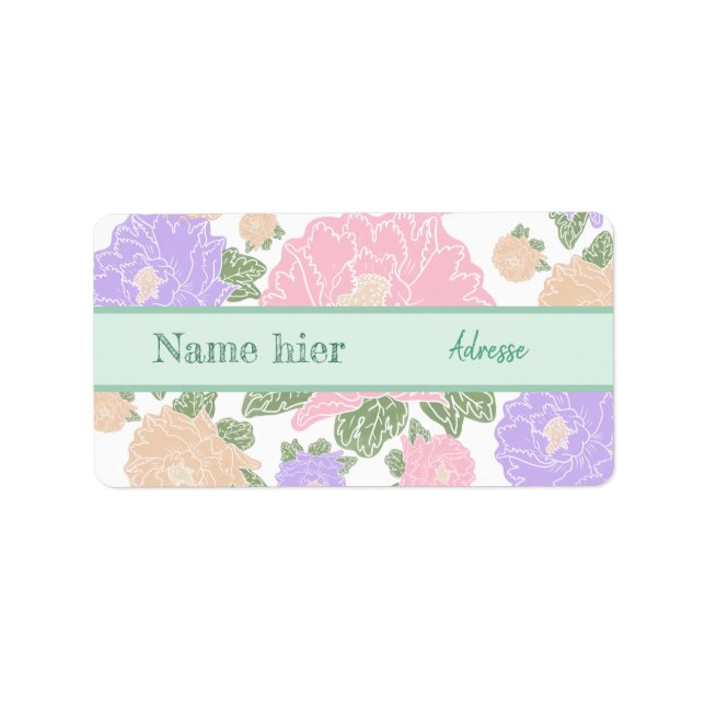 Pfingstrosen Label (Front)