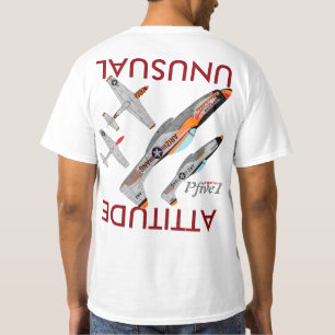 Pfive1 P-51 Unusual Attitude T-Shirt- T-Shirt- T-Shirt