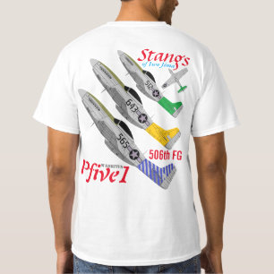 Pfive1 Stangs of Iwo Jima 506th FG T-Shirt