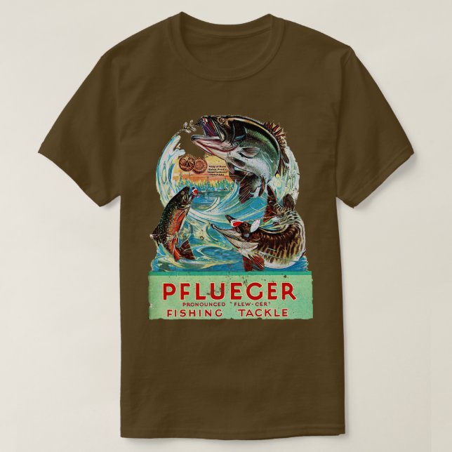 Pflueger Fishing T-Shirt (Design Front)