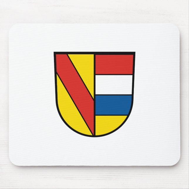 Pforzheim flag city germany symbol emblem lion mouse pad (Front)