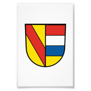 Pforzheim flag city germany symbol emblem lion photo print