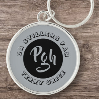 Pgh Stillers Yinzer Sports Custom Vintage Key Ring
