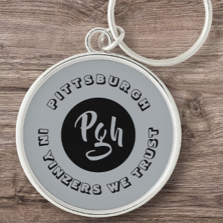 Pgh Yinzer Sports Custom Vintage Key Ring