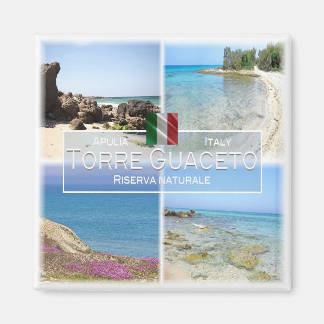 PGL010 TORRE GUACETO, Apulia, Italy, Fridge Magnet (Front)