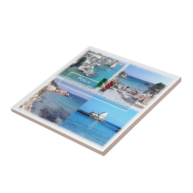 PGL013 TORRE SANT'ANDREA, SALENTO, Apulia, Ceramic Tile (Side)