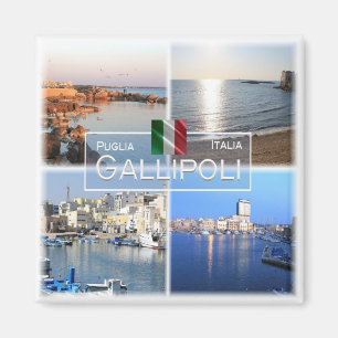 PGL017 GALLIPOLI, SALENTO, Apulia, Fridge Magnet