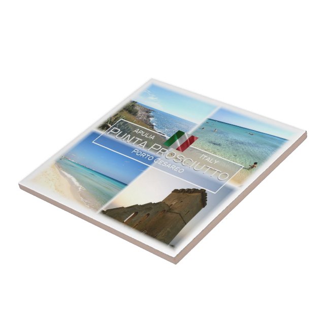 PGL022 PUNTA PROSCIUTTO, Apulia, Ceramic Tile (Side)