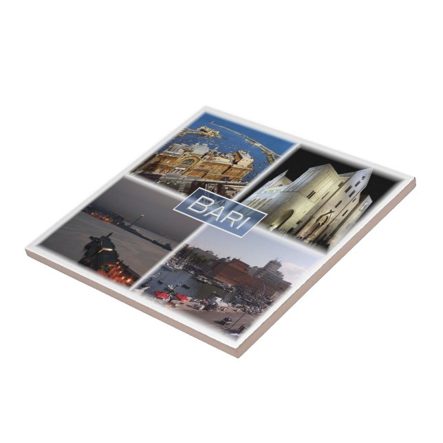 PGL023 BARI, Apulia, Italy, Europe, Ceramic Tile (Side)